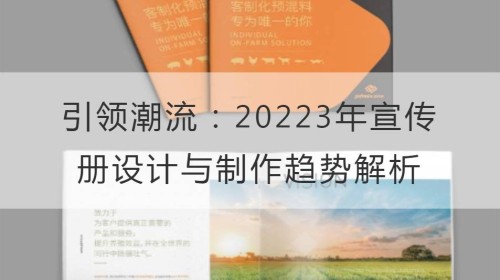 قيادة الاتجاه: تحليل اتجاهات تصميم وإنتاج الكتيبات في عام 20223